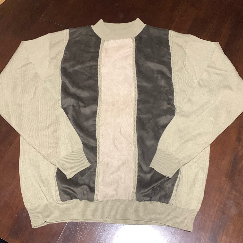 Cigliano Beige and Brown Sweater